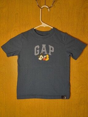 GAP Blue Tee with Mickey Mouse Graphic